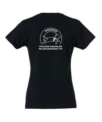 Naisten basic t-paita Popeko logolla