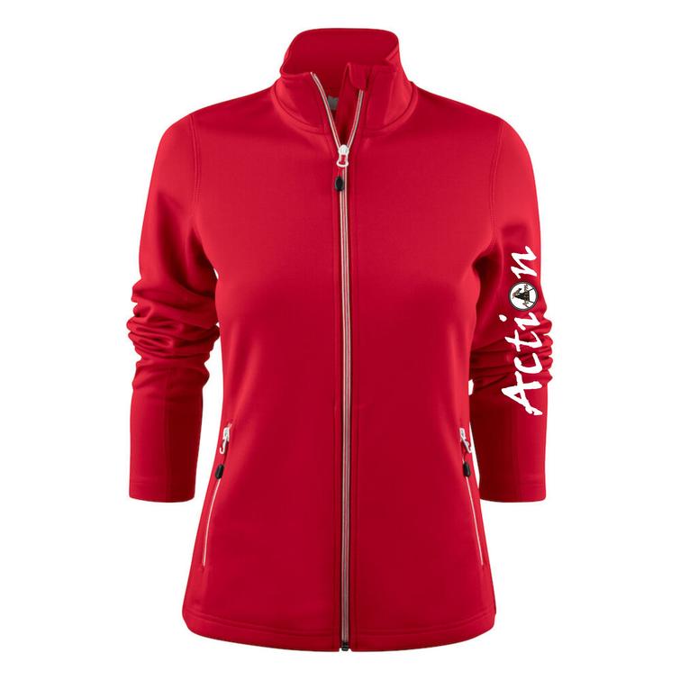 Naisten tekninen collegetakki Action logolla