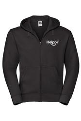 Miesten vetoketjuhuppari 4H Helppi logolla