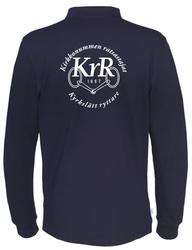 Miesten pitkähihainen pikee KrR logolla