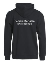 Miesten vetoketjullinen huppari Mieli logolla