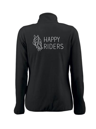 Naisten microfleece takki Happy riders logolla