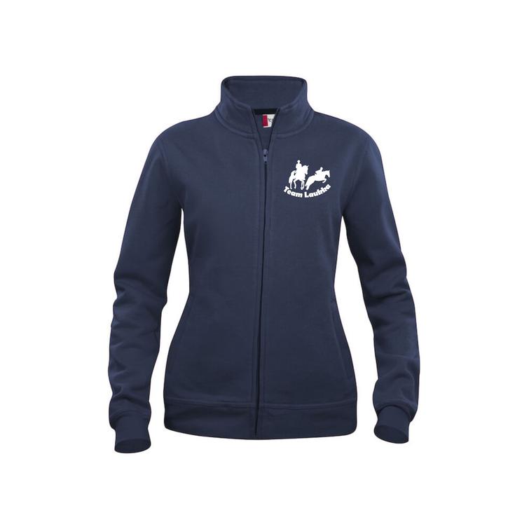 Naisten collegetakki Team Laukka logolla