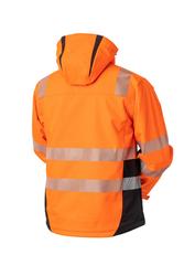 Huomiov&auml;rinen vedenpit&auml;v&auml; talvitakki oranssi/musta l&auml;mmityksell&auml;