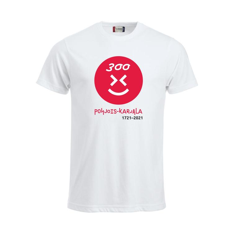 Miesten t-paita p-k 300 logolla