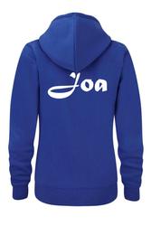 Naisten umpihuppari Joa-logolla