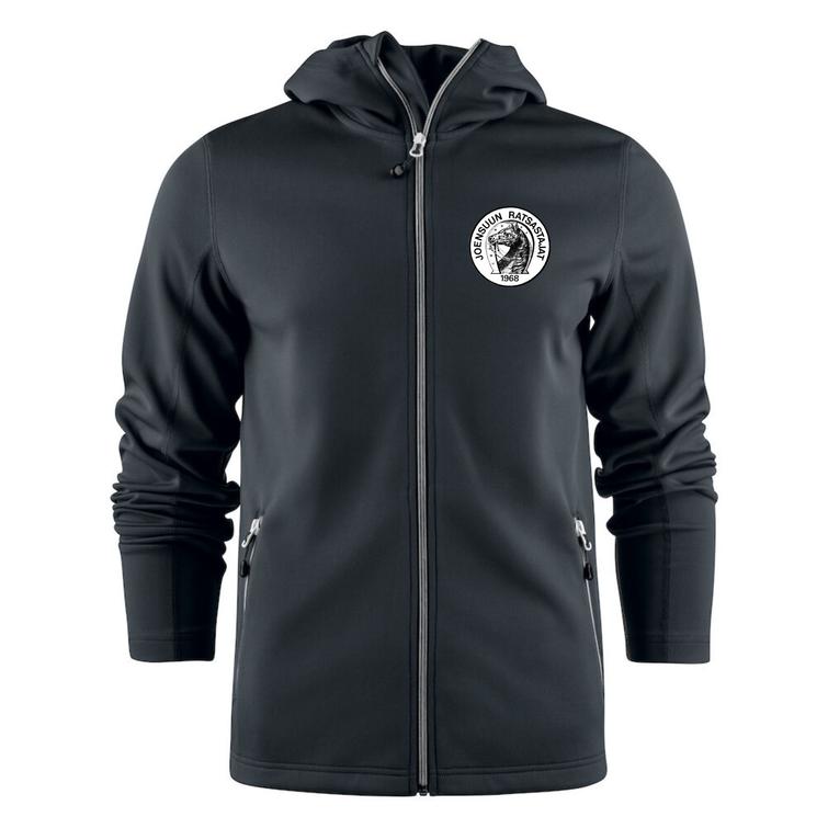 Miesten tekninen vetoketjuhuppari Joensuun ratsastajat logolla