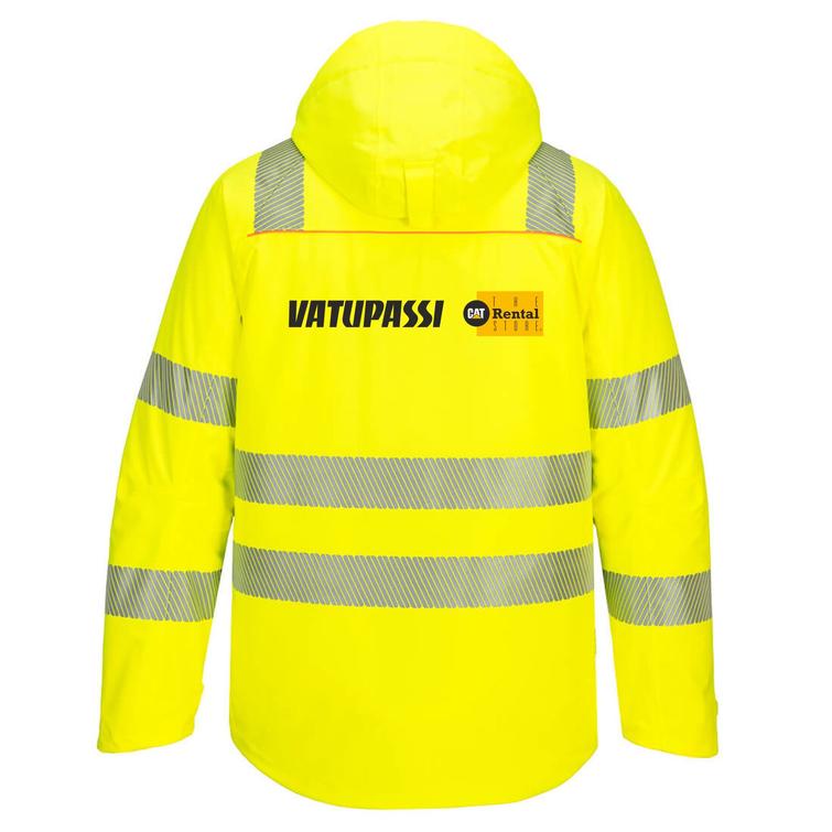 Hupullinen talvitakki Vatupassi logolla