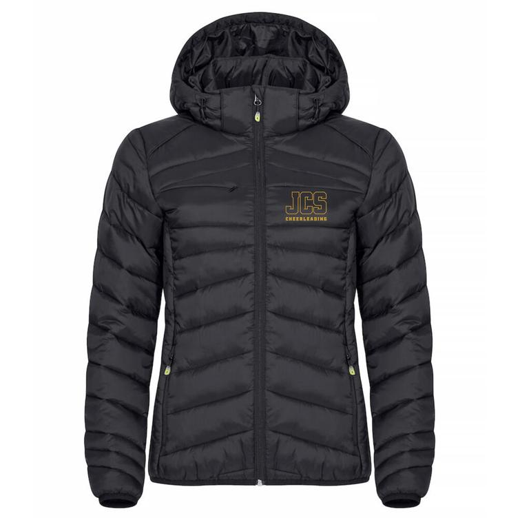 Naisten kevyt toppatakki JCS logolla