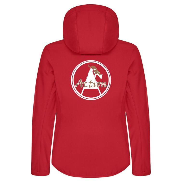 Naisten softshell takki Action logolla