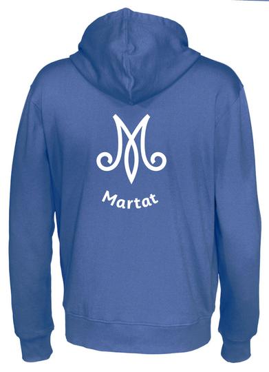 Miesten vetoketjuhuppari M-Martat logolla