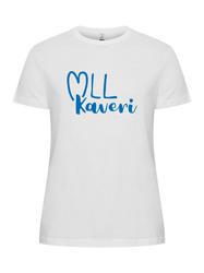 T-paita (kapea naisten malli) MLL kaveri logolla