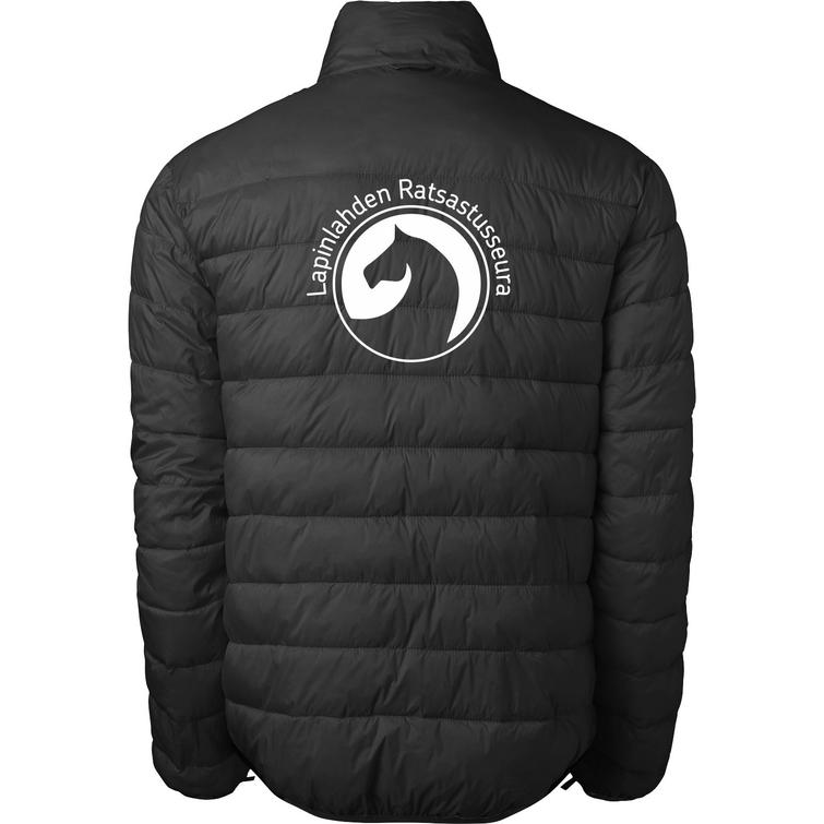 Miesten kevyt toppatakki Lapinlahden ratsastusseura logolla