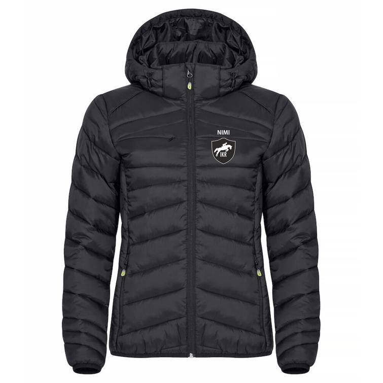 Naisten kevyt toppatakki IKR logolla