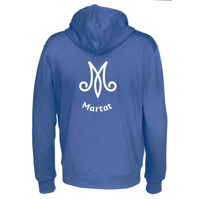 Miesten vetoketjuhuppari M-Martat logolla