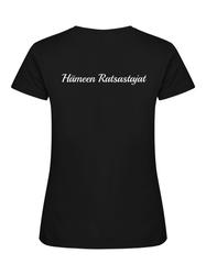 Naisten t-paita Hämeen Ratsastajat logolla