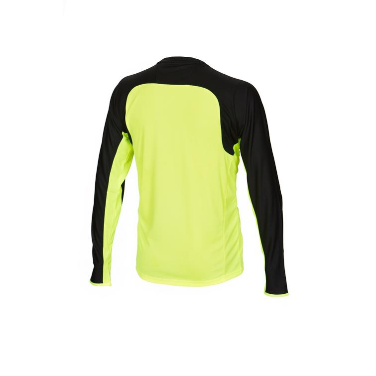 Pitk&auml;hihainen tekninen t-paita kelta/musta