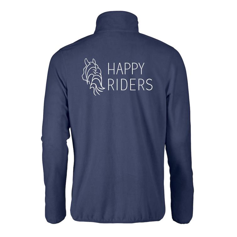 Miesten microfleece takki Happy riders logolla