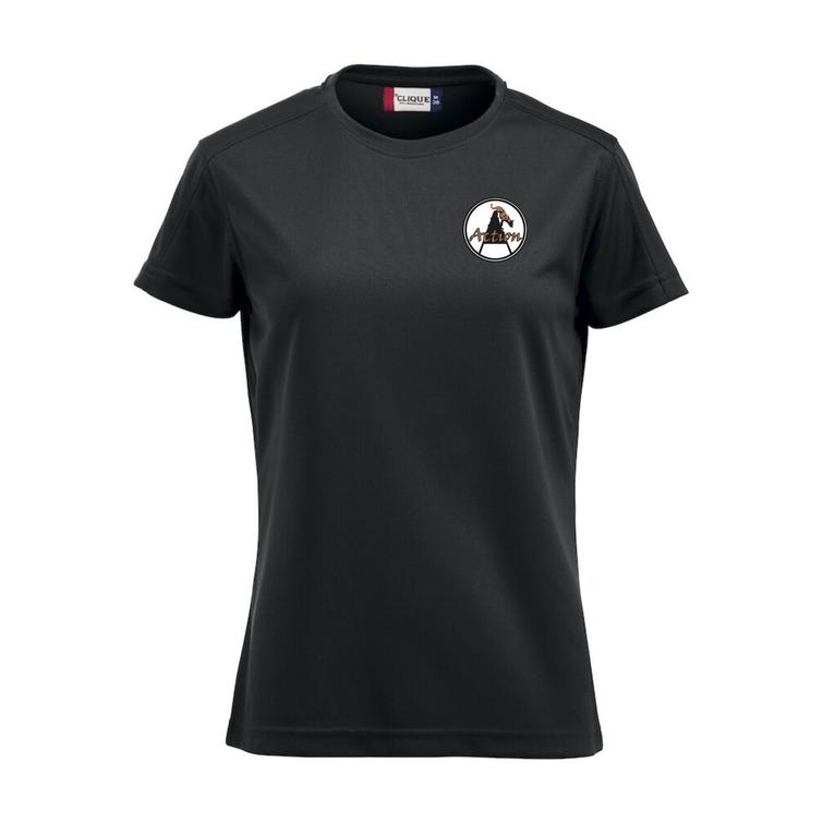 Naisten tekninen t-paita Action logolla