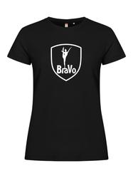 Naisten basic t-paita BraVo logolla
