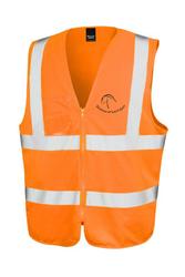 Huomioliivi riemuratsastajat logolla