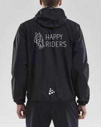 Miesten rain kuoritakki Happy riders logolla