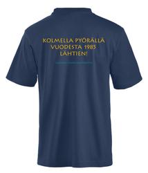 Juhlavuosi t-paita Suomen Sivuvaunuyhdistys logolla