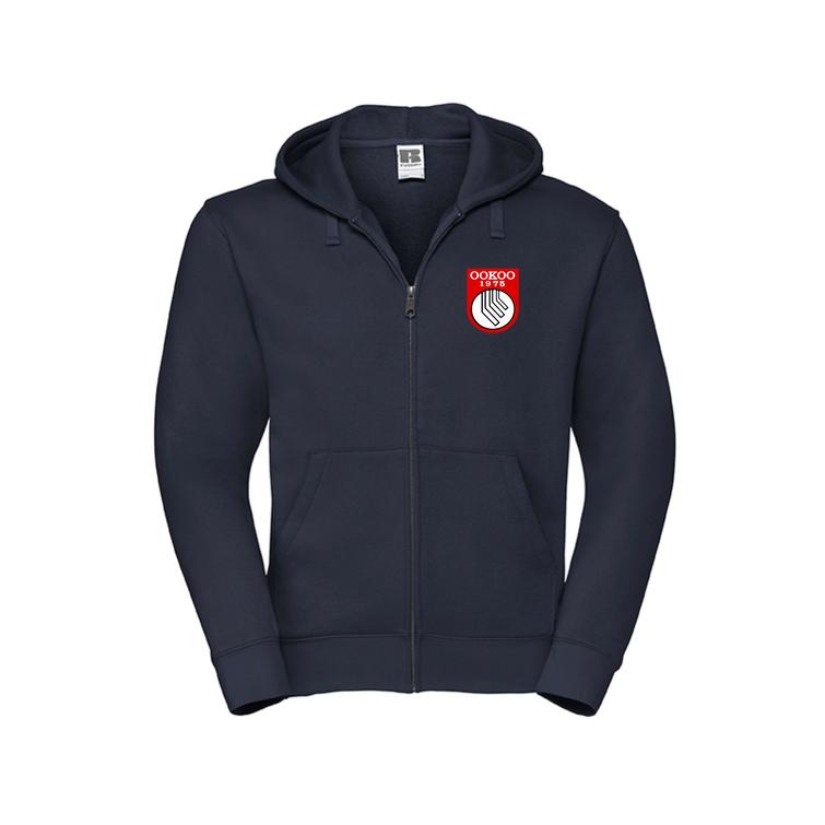 Miesten vetoketjuhuppari ookoo logolla