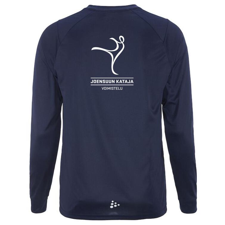 Miesten rush pitk&auml;hihainen paita Kataja voimistelu logolla