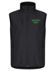 Miesten softshell liivi Mieli logolla