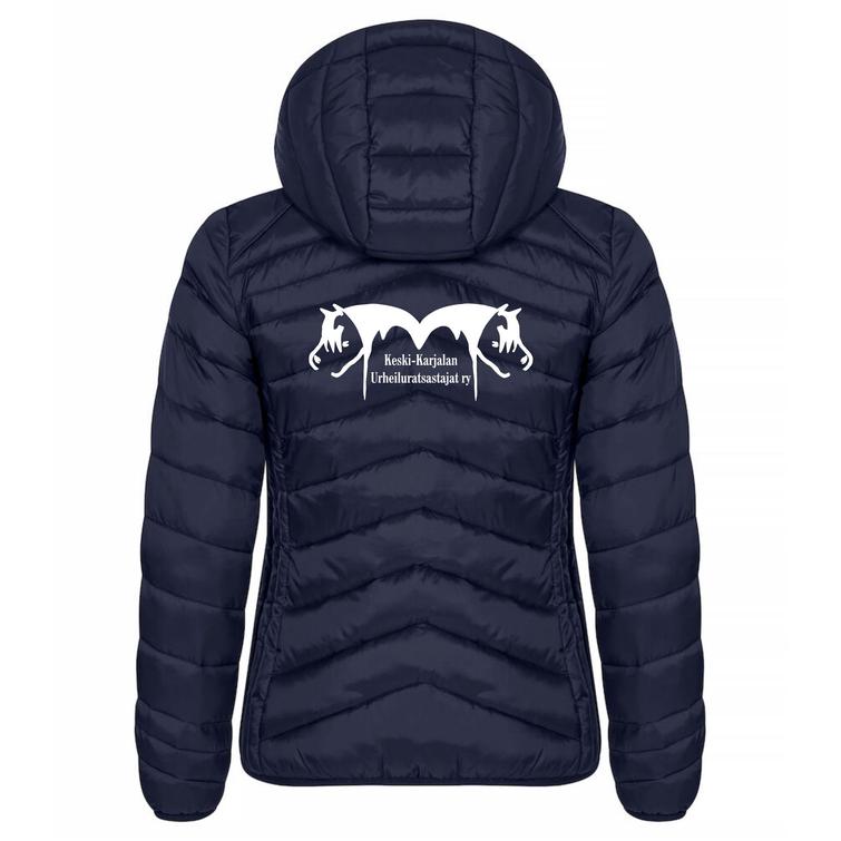 Naisten kevyt toppatakki KeKU logolla