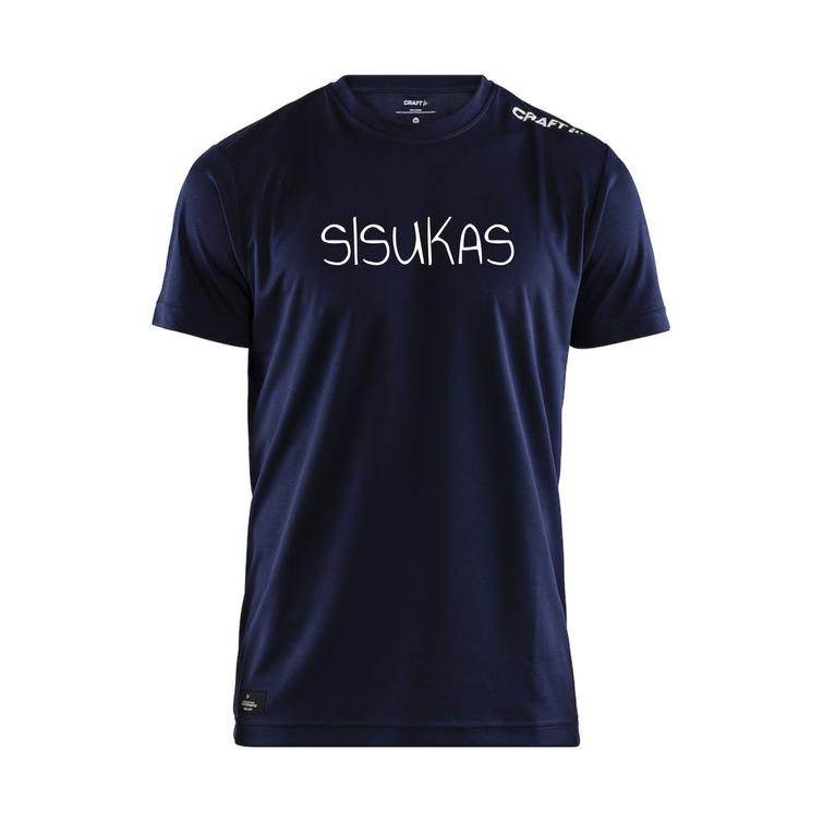 Miesten tekninen t-paita Sisukas-logoilla