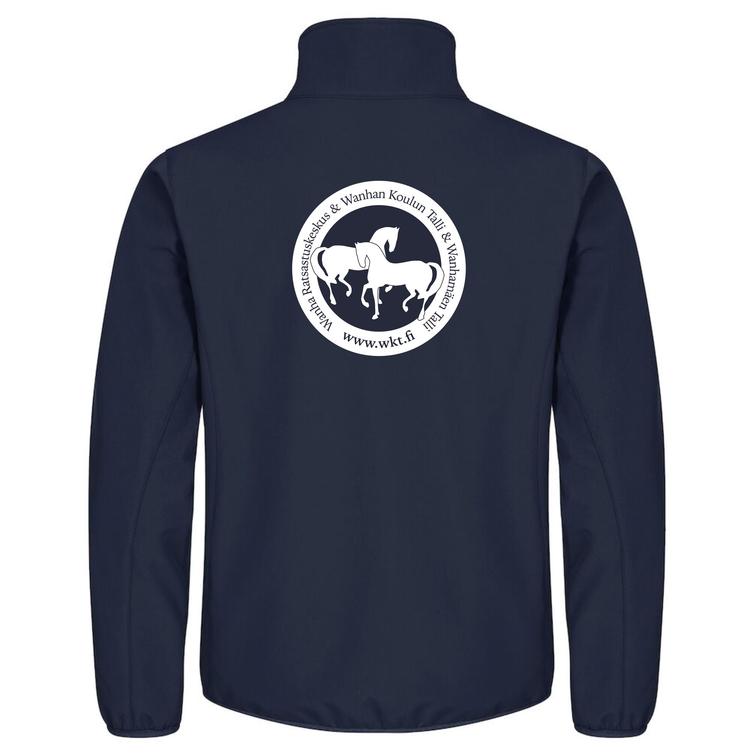 Miesten classic softshell takki WKT logolla