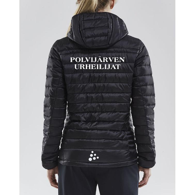 Naisten kevyt toppatakki PoU logolla