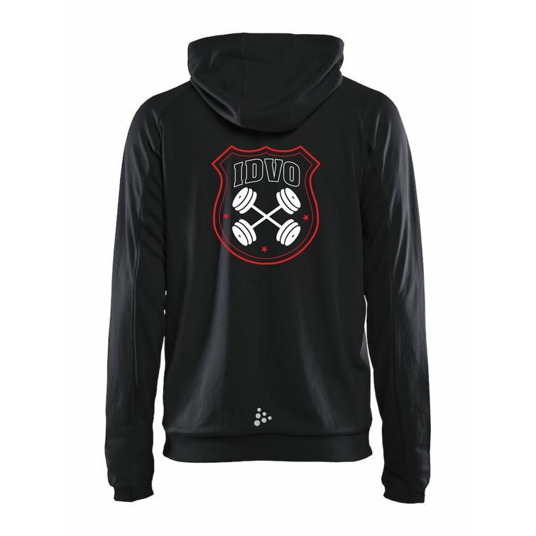 Miesten tekninen verryttely huppari IdVo logolla