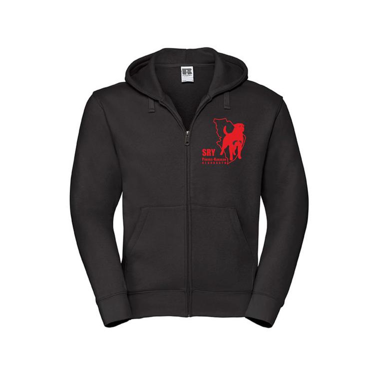 Miesten vetoketjuhuppari SRY P-K logolla