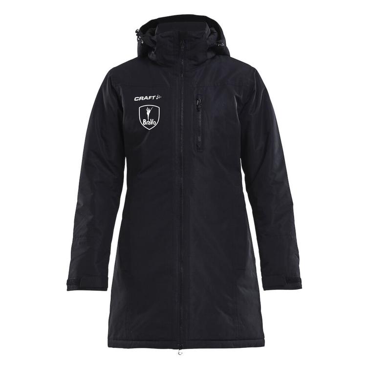 Naisten parka toppatakki BraVo logolla