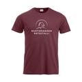 Miesten t-paita Mustikkamäen ratsutalli logolla