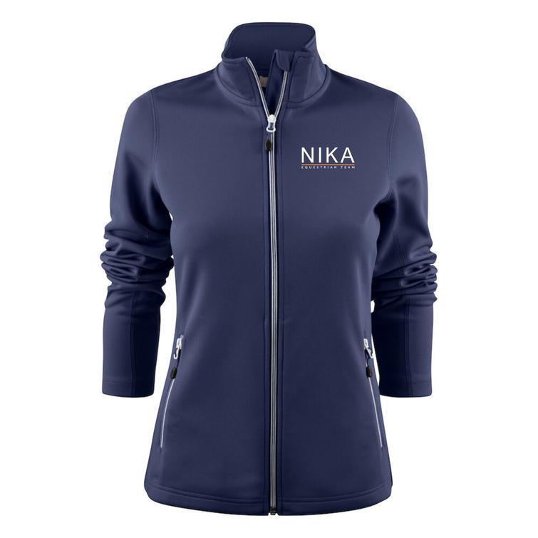 Naisten tekninen collegetakki Nika logolla