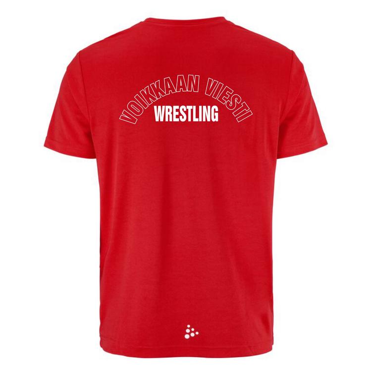 Miesten tekninen t-paita Voikkaan Viesti logolla