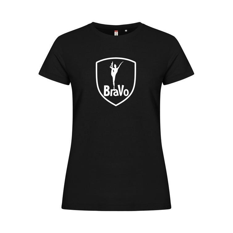 Naisten basic t-paita BraVo logolla