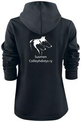 Naisten tekninen vetoketjuhuppari SCY logolla