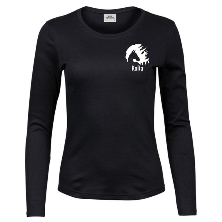 Naisten pitk&auml;hihainen paita KoRa logolla