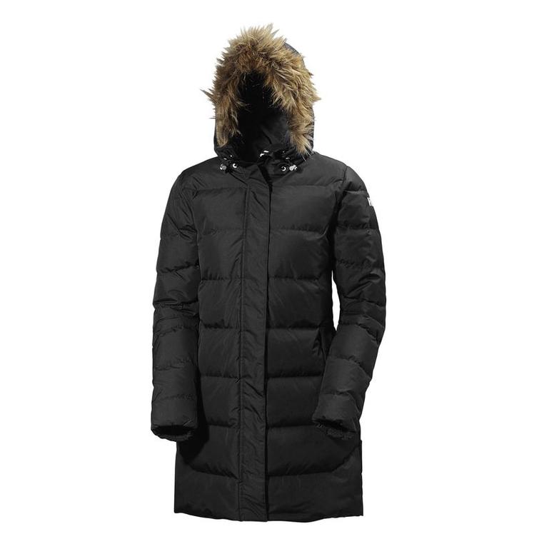 Naisten pitk&auml; aden untuvatakki