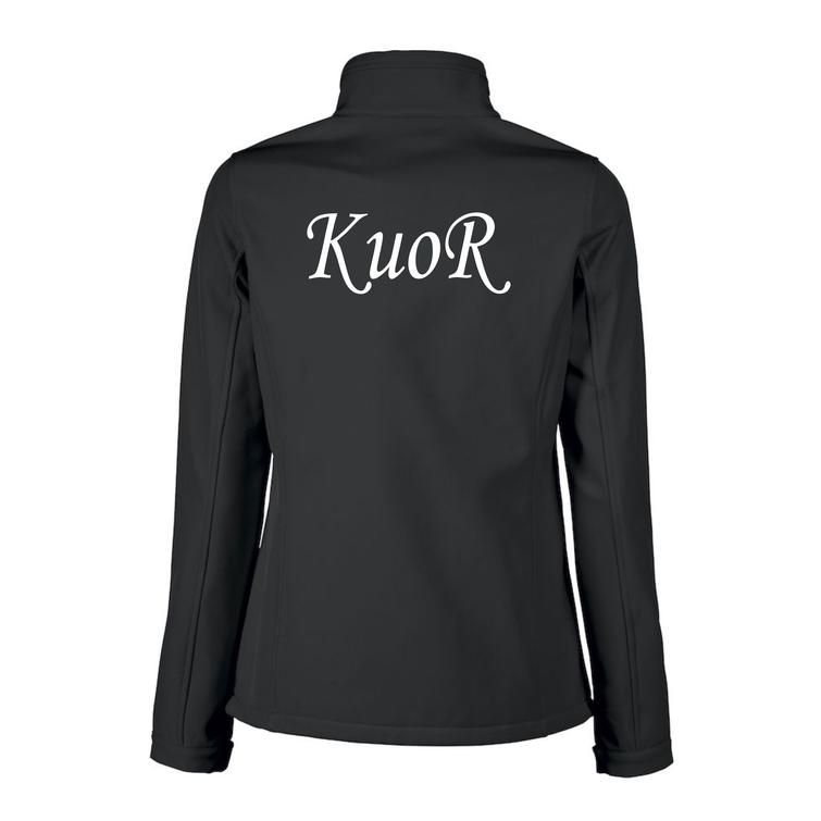 Naisten vert softshell takki KuoR logolla