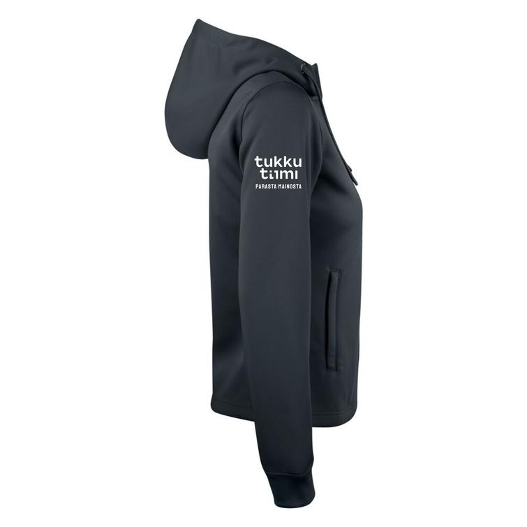 Naisten tekninen vetoketjuhuppari P-K noutajat logolla