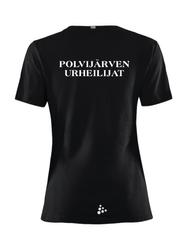 Naisten community t-paita PoU logolla