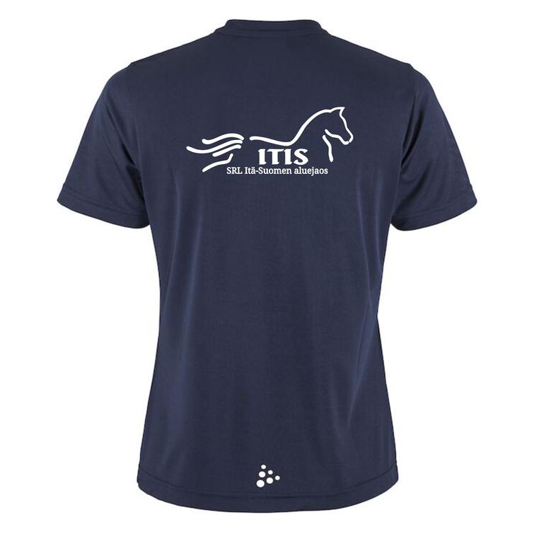 Naisten tekninen t-paita ITIS logolla