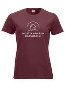 Naisten t-paita Mustikkamäen ratsutalli logolla