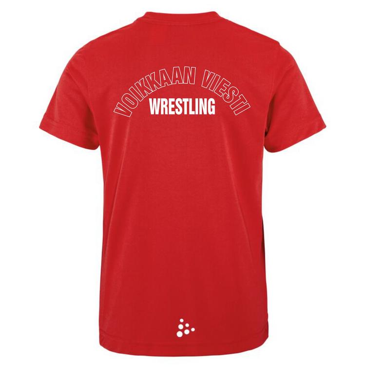 Lasten tekninen t-paita Voikkaan Viesti logolla